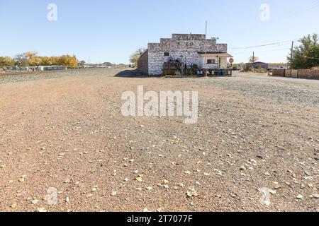 On Bucket of Blood Street in Holbrook, Arizona Stock Photo