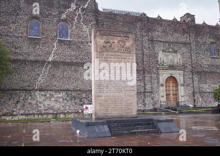 The ancient Aztec ruins of Tlatelolco in Mexico City Stock Photo