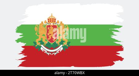Bulgarian flag in vector form. vector artwork Stock Vector