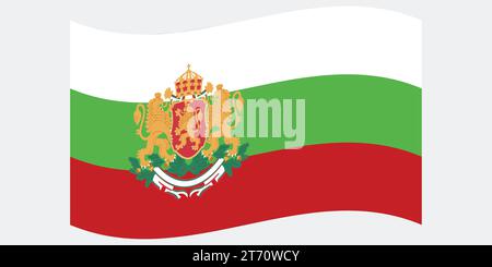 Bulgarian flag in vector form. vector artwork Stock Vector