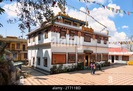 The famous Ghum monastery constructed in 1875 at Darjeeling hill station in West Bengal. India Stock Photo