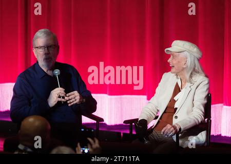 November 12, 2023: BAFTA winning actress Diane Ladd speaks about her new film Isle of Hope with film historian Leonard Maltin at the Coronado Island Film Festival in Coronado, California on Sunday, November 12th. Diane has starred in movies by prominent directors such as Roman Polanski, Martin Scorcese, and David Lynch; she is also a director and producer and is the mother of Oscar winning actress Laura Dern (Credit Image: © Rishi Deka/ZUMA Press Wire) EDITORIAL USAGE ONLY! Not for Commercial USAGE! Stock Photo
