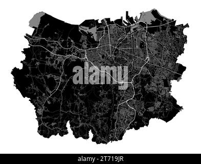 Semarang City (Republic of Indonesia, Java island) map vector ...