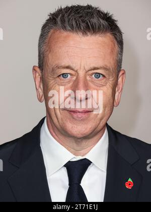 Westwood, United States. 12th Nov, 2023. WESTWOOD, LOS ANGELES, CALIFORNIA, USA - NOVEMBER 12: British screenwriter and playwright Peter Morgan arrives at the Los Angeles Premiere Of Netflix's 'The Crown' Season 6 Part 1 held at the Regency Village Theatre on November 12, 2023 in Westwood, Los Angeles, California, United States. (Photo by Xavier Collin/Image Press Agency) Credit: Image Press Agency/Alamy Live News Stock Photo