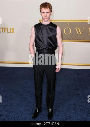 Westwood, United States. 12th Nov, 2023. WESTWOOD, LOS ANGELES, CALIFORNIA, USA - NOVEMBER 12: Luther Ford arrives at the Los Angeles Premiere Of Netflix's 'The Crown' Season 6 Part 1 held at the Regency Village Theatre on November 12, 2023 in Westwood, Los Angeles, California, United States. (Photo by Xavier Collin/Image Press Agency) Credit: Image Press Agency/Alamy Live News Stock Photo