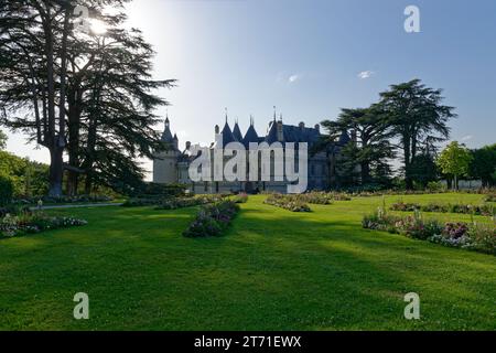 The stunning Chateau de Chaumont Castle located in Chaumont-sur-Loire, France Stock Photo