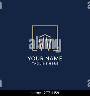 VV V Lines Letter Design with Creative Elegant Zebra Vector ...