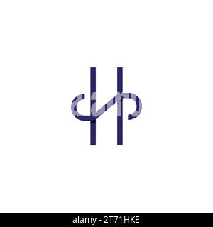 HS Logo Simple. Letter H Combination S Logo Stock Vector