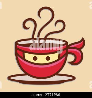 Coffee. Italian coffee pot with text All You Need is Coffee. Banner for cafe, restaurant, menu, coffee dreams theme. cup icon in the line style. Stock Vector