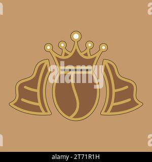 Coffee. Italian coffee pot with text All You Need is Coffee. Banner for cafe, restaurant, menu, coffee dreams theme. cup icon in the line style. Stock Vector