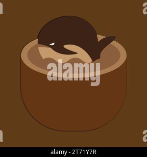 Coffee. Italian coffee pot with text All You Need is Coffee. Banner for cafe, restaurant, menu, coffee dreams theme. cup icon in the line style. Stock Vector