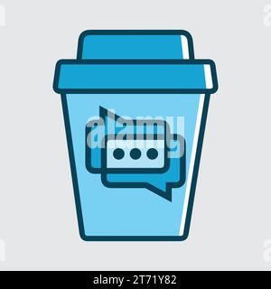Coffee. Italian coffee pot with text All You Need is Coffee. Banner for cafe, restaurant, menu, coffee dreams theme. cup icon in the line style. Stock Vector