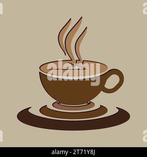 Coffee. Italian coffee pot with text All You Need is Coffee. Banner for cafe, restaurant, menu, coffee dreams theme. cup icon in the line style. Stock Vector