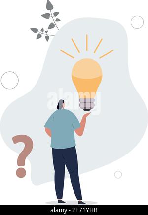 Question and answer, q and a or solution to solve problem, FAQ frequently asked question, help or creative thinking idea concept. Stock Vector