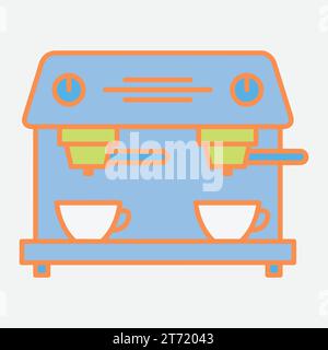 Coffee. Italian coffee pot with text All You Need is Coffee. Banner for cafe, restaurant, menu, coffee dreams theme. cup icon in the line style. Stock Vector
