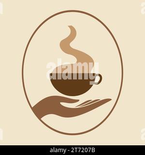 Coffee. Italian coffee pot with text All You Need is Coffee. Banner for cafe, restaurant, menu, coffee dreams theme. cup icon in the line style. Stock Vector