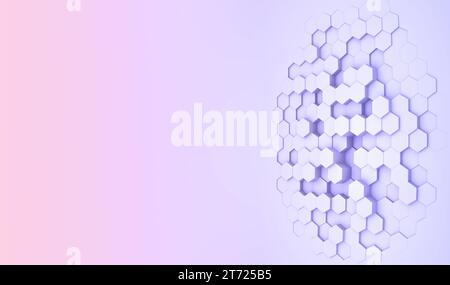 Abstract background with abstract gradient pattern with hexagons. Technology concept, graphic element for background. Stock Photo