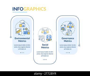 Multicolor climate metrics layout with linear icons Stock Vector