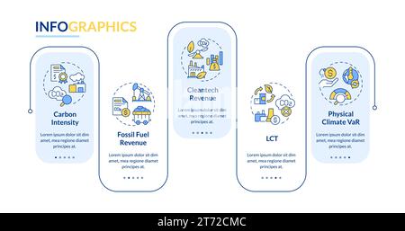Colorful climate metrics layout with line icons Stock Vector