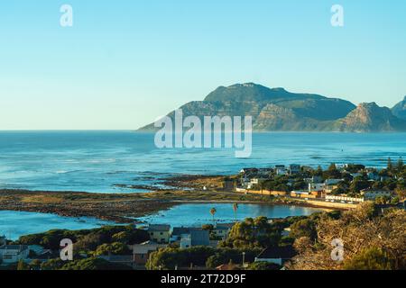 An aerial view of Kommetjie, Cape of Good Hope, South Africa Stock Photo