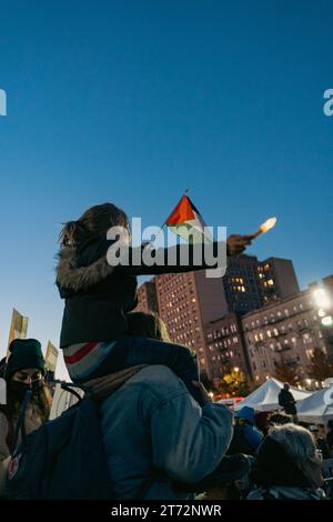 Brooklyn, Usa. 12th Nov, 2023. Children And Their Guardians Call For A 