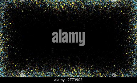 Multicolor Splatter Effect Background Banner Stock Vector