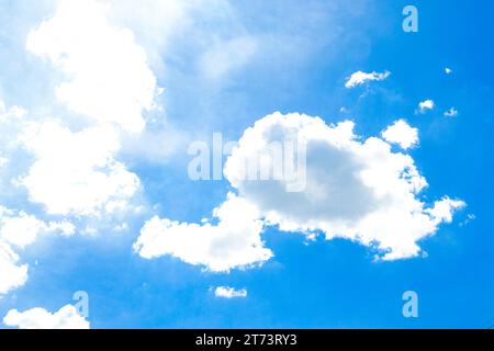 Drifting Clouds: Painting the Azure Horizon Stock Photo