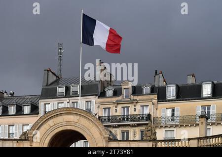 Julien Mattia / Le Pictorium -  international humanitarian conference for Gaza civilians -  27/01/2016  -  France / Ile-de-France (region) / Paris  -  Photo illustration of the Palais de l'Elysee, during the 6th Peace Forum, November 09, 2023 Stock Photo