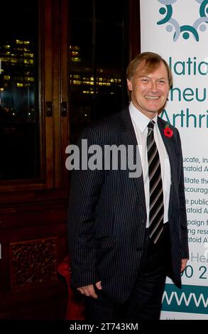 FILE PICS. Westminster, London, UK. 13th November, 2023. On 15 October 2021, Sir David Amess, the Conservative MP for Southend West was brutally stabbed multiple times at a constituency surgery in Leigh-on-Sea and later died at the scene from his injuries. Ali Harbi Ali, a 25-year-old man, was arrested at the scene and was charged with murder and preparing terrorist acts. In April 2022, Ali was found guilty on both counts and was sentenced to life imprisonment with a whole life order. Pictured Sir David Amess attends a Parliamentary Reception at the Palace of Westminster in November 2011. Cred Stock Photo