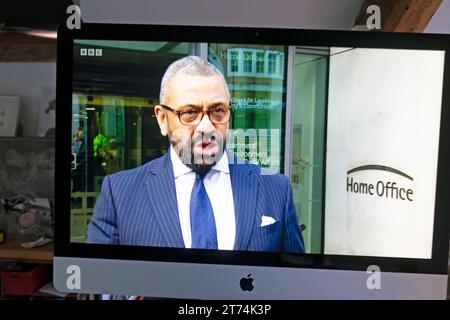 James Cleverly former Foreign Office minister moved to Home Office as Home Secretary Tory government Cabinet reshuffle on 13th November 2023 London UK Stock Photo