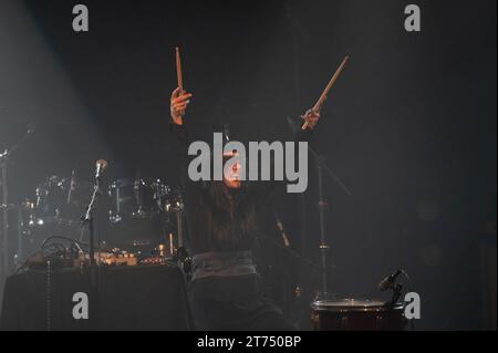 Glasgow, Scotland, UK. 12th Nov, 2023. Photographs of Lili Refrain performing at Barrowland Glasgow on the 12th November 2023 Credit: Glasgow Green at Winter Time/Alamy Live News Stock Photo