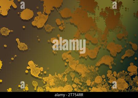Abstract background template made of of colorful paint splashes Stock Photo