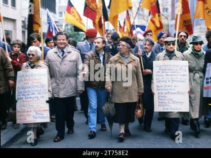 DEU, Germany: Historical slides from the 84-85 r years, Ruhr area. Ostermaersche Ruhr 1984-5 .peace movement Stock Photo