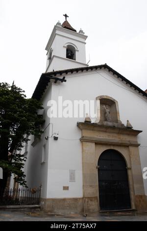 Historical Church of San Francisco built on the  XVI century located at La Candelaria neighborhood in Bogota city center Stock Photo