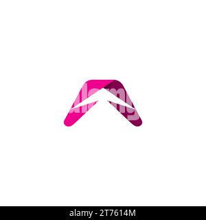 Letter A Combination Arrow logo. A Icon Stock Vector