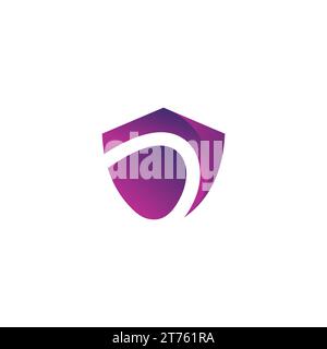 D Shield Logo. Shield Abstract Logo Vector Stock Vector