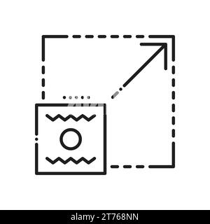 Scalability icon. Scalable sign scale enlarge vector. Reduce expand, resize zoom and change, increase symbol. Scaling decrease, arrow changing size Stock Vector
