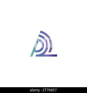 PLI Logo Simple Design Stock Vector