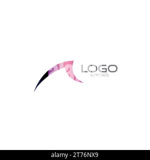 A Abstract Wave Logo Simple. Letter A Vector Stock Vector