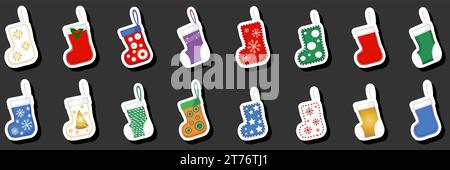 Beautiful color illustration on theme of celebrating annual Christmas and New Year holiday Stock Vector
