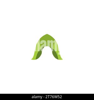 A Nature Logo Simple Design. Letter A Logo Stock Vector