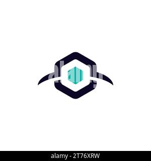Element Logo Symbol. Hexagon Logo Stock Vector