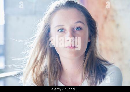Portrait of Young Woman Stock Photo