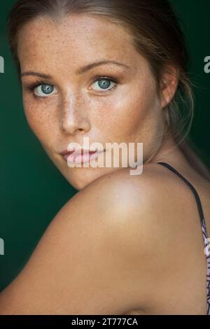 Portrait of Young Woman Stock Photo