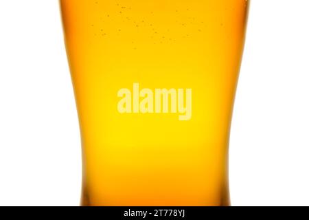 glass of beer on a white background Stock Photo