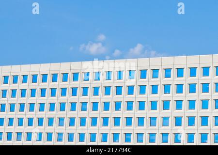 modern office building under blue sky Stock Photo