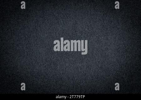 black dark fabric texture for background Stock Photo