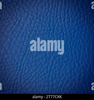 closeup of seamless blue leather texture Stock Photo