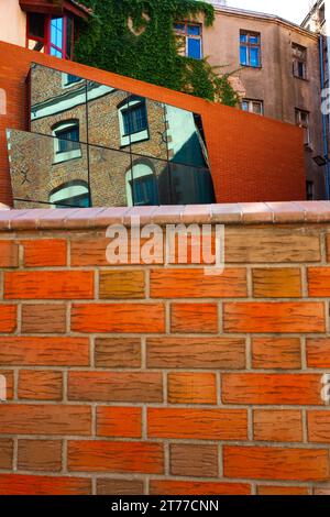 old walls of the historical part of the medieval city of Torun. Poland. Europe. Stock Photo