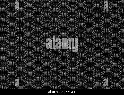 black fabric texture regular pattern, for background Stock Photo